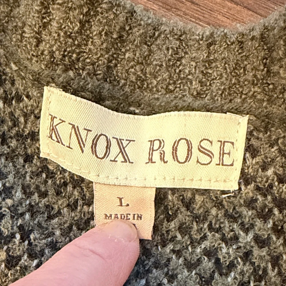 Knox Rose Camouflage Open Front Cardigan/Duster Large  C15-017